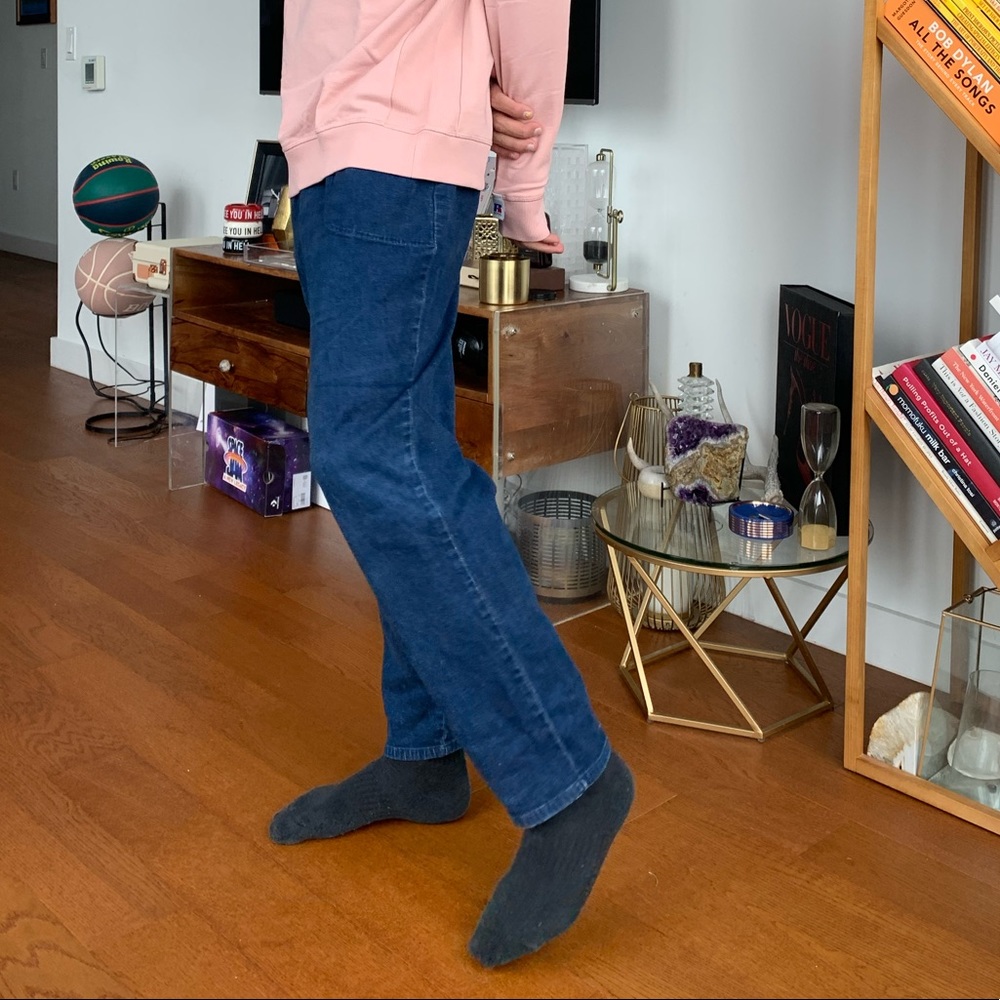 Stretchy denim pants